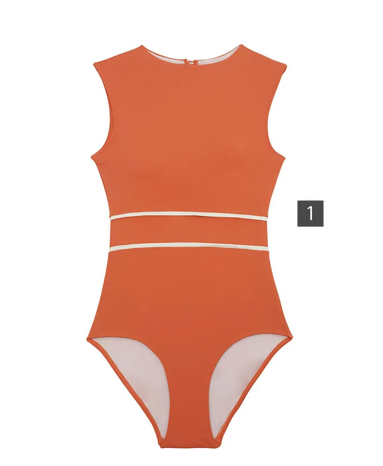 Brie Solid Color Swimsuit
